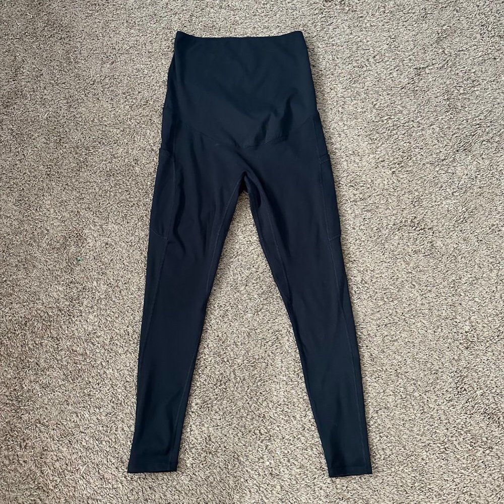 Enerful Black High Waist Athletic Leggings Size Small
